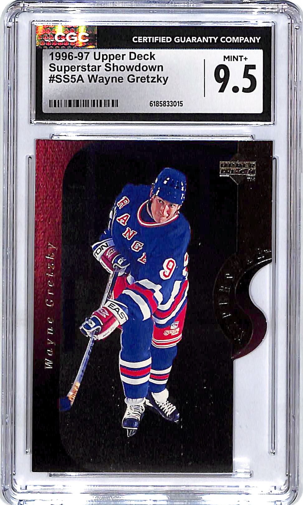 1996-97 Upper Deck Wayne Gretzky Superstar Showdown CGC 9.5 Rangers