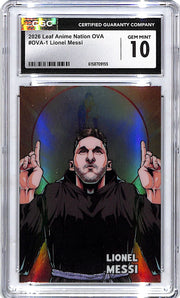 2026 Leaf Anime Nation OVA Lionel Messi CGC 10