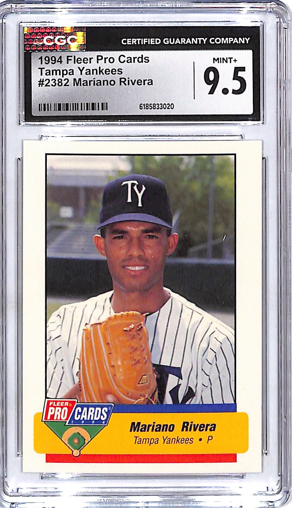 1994 Fleer Pro Cards Mariano Rivera Tampa Yankees Rookie RC CGC 9.5