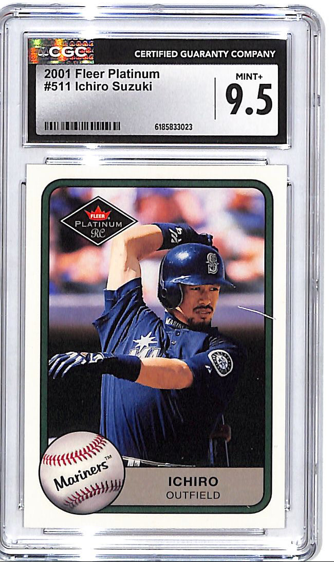 2001 Fleer Platinum Ichiro Suzuki Rookie RC #511 CGC 9.5 Mariners