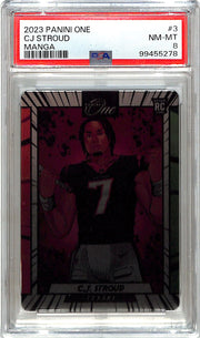 2023 Panini One CJ Stroud Manga Rookie RC #3 PSA 8 Texans