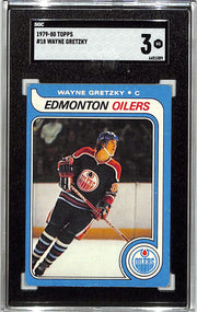 1979-80 Topps Wayne Gretzky Rookie RC #18 SGC 3 Oilers