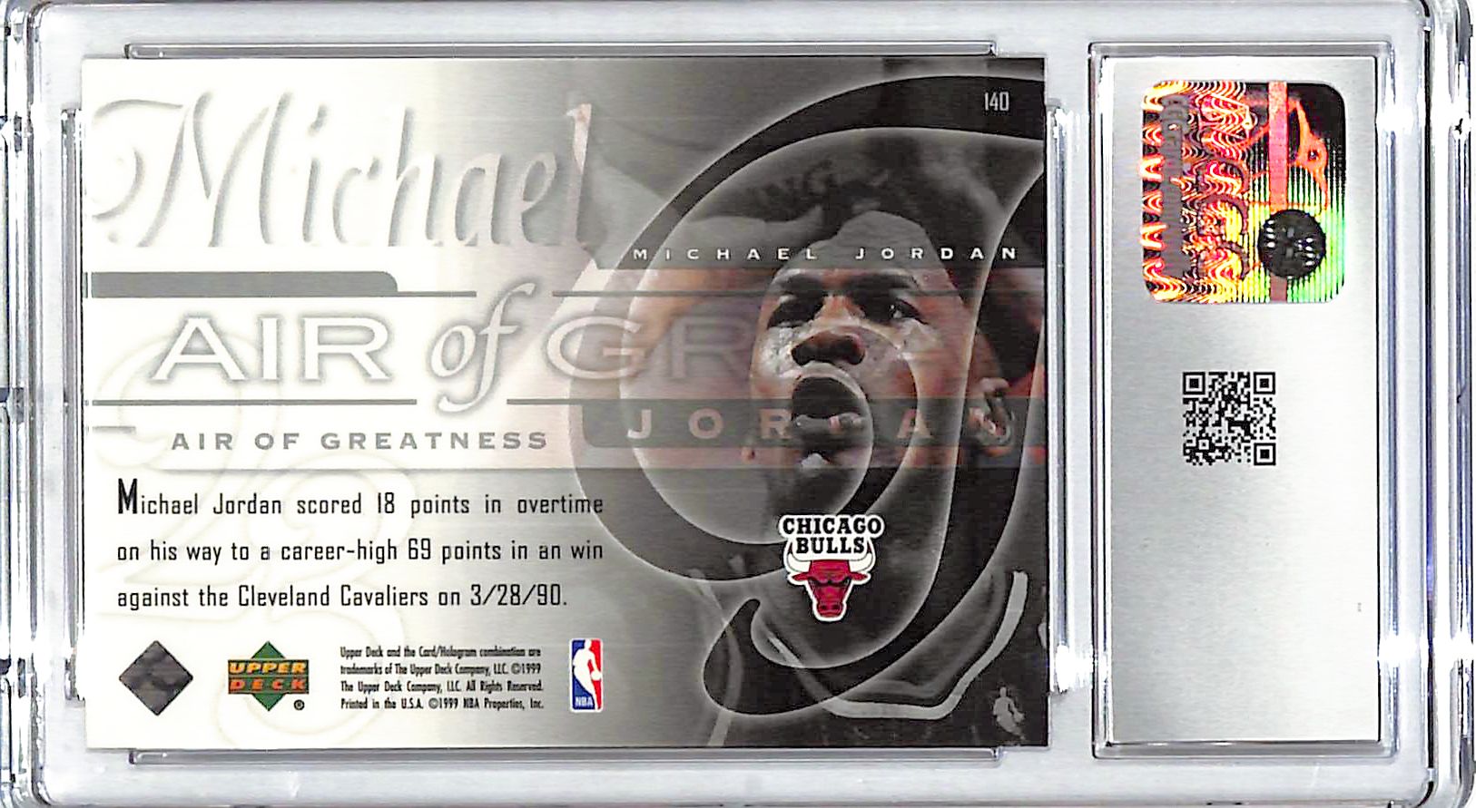 1999-00 Upper Deck Michael Jordan #140 CGC 9.5 Bulls