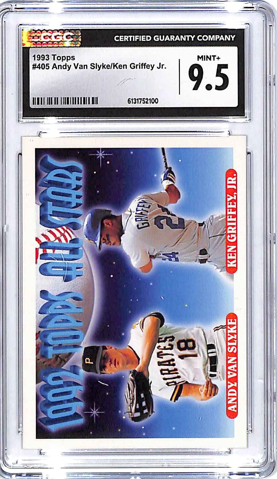 1993 Topps Ken Griffey Jr Andy Van Slyke All Stars CGC 9.5 #405