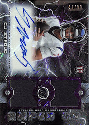 2023 Topps Resurgence CJ Stroud Auto Autograph Rookie RC Patch Jersey /99 Purple Texans