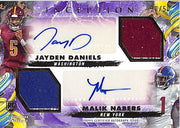 2024 Topps Inception Jayden Daniels Malik Nabers Auto Autograph Rookie RC Patch Jersey /50