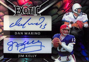 2023 Leaf Exotic Dan Marino Jim Kelly Auto Autograph 1/1