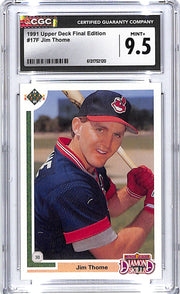 1991 Upper Deck Final Edition Jim Thome Rookie RC #17F CGC 9.5 Indians