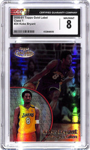2000-01 Topps Gold Label Kobe Bryant Class 1 #24 CGC 8 Lakers