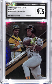 2019 Topps Gold Label Rickey Henderson Class 1 #72 CGC 9.5 Athletics