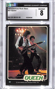 1979 Donruss Rock Stars Queen #31 CGC 8