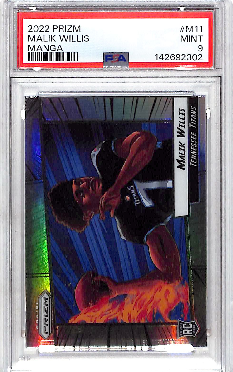 2022 Prizm Malik Willis Manga Rookie RC #M11 PSA 9 Titans