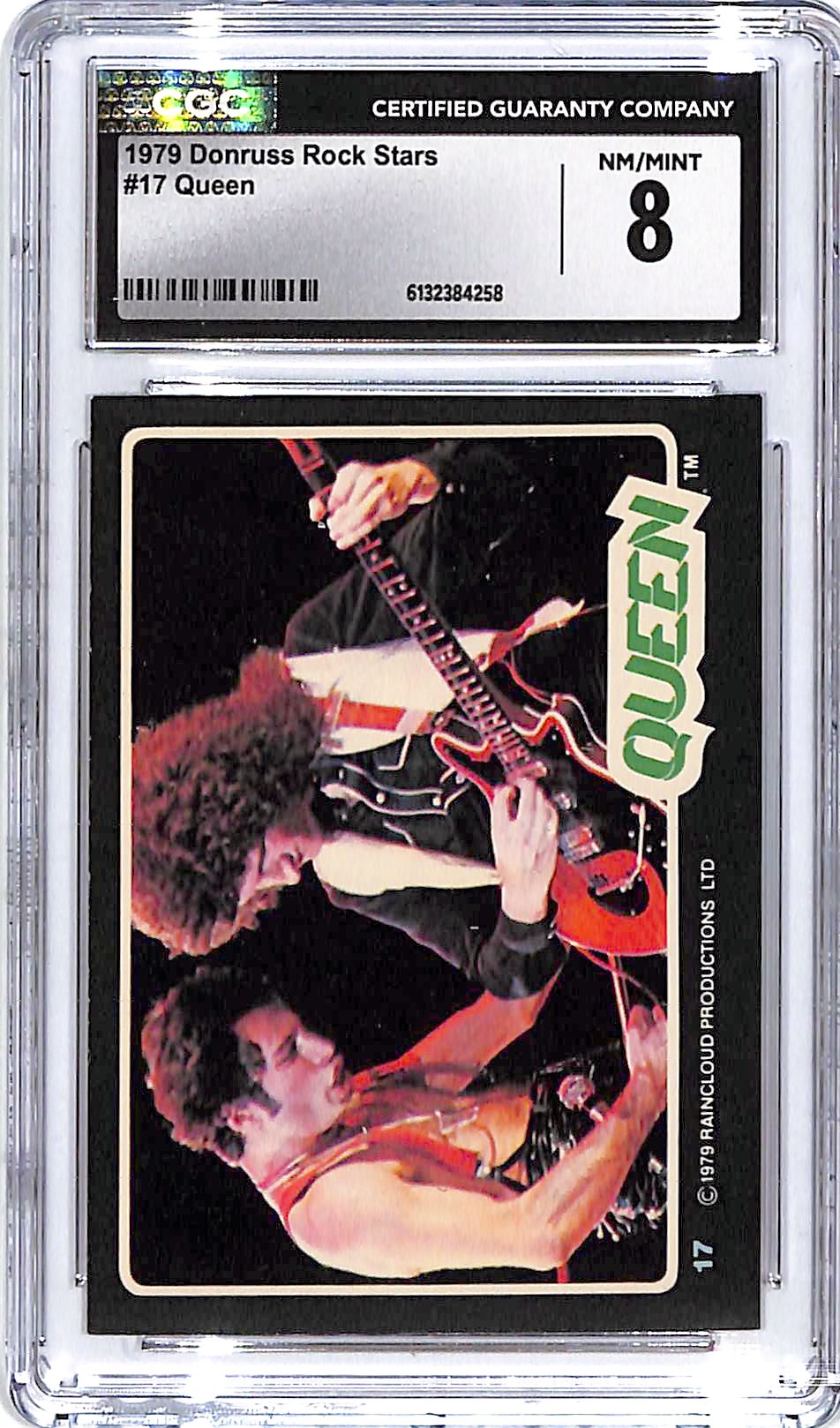 1979 Donruss Rock Stars Queen #17 CGC 8