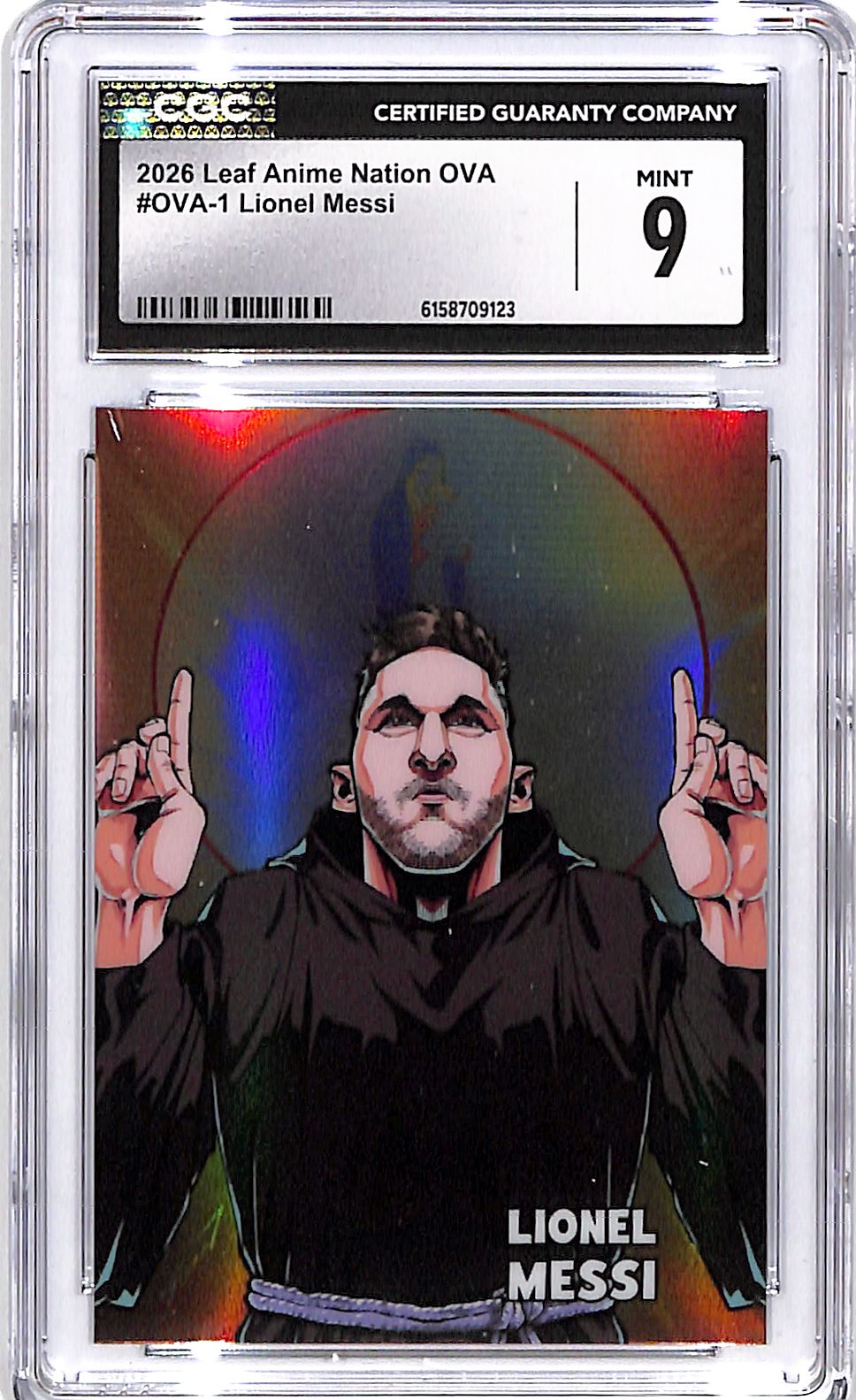 2026 Leaf Anime Nation OVA Lionel Messi CGC 9