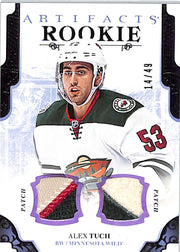 2017-18 Artifacts Alex Tuch Rookie RC Patch Jersey /49 Wild
