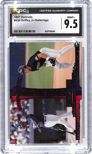 1997 Donruss Ken Griffey Jr Andres Galarraga Interleague Showdown CGC 9.5