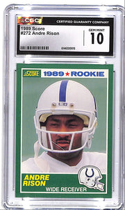1989 Score Andre Rison Rookie RC #272 CGC 10 Colts