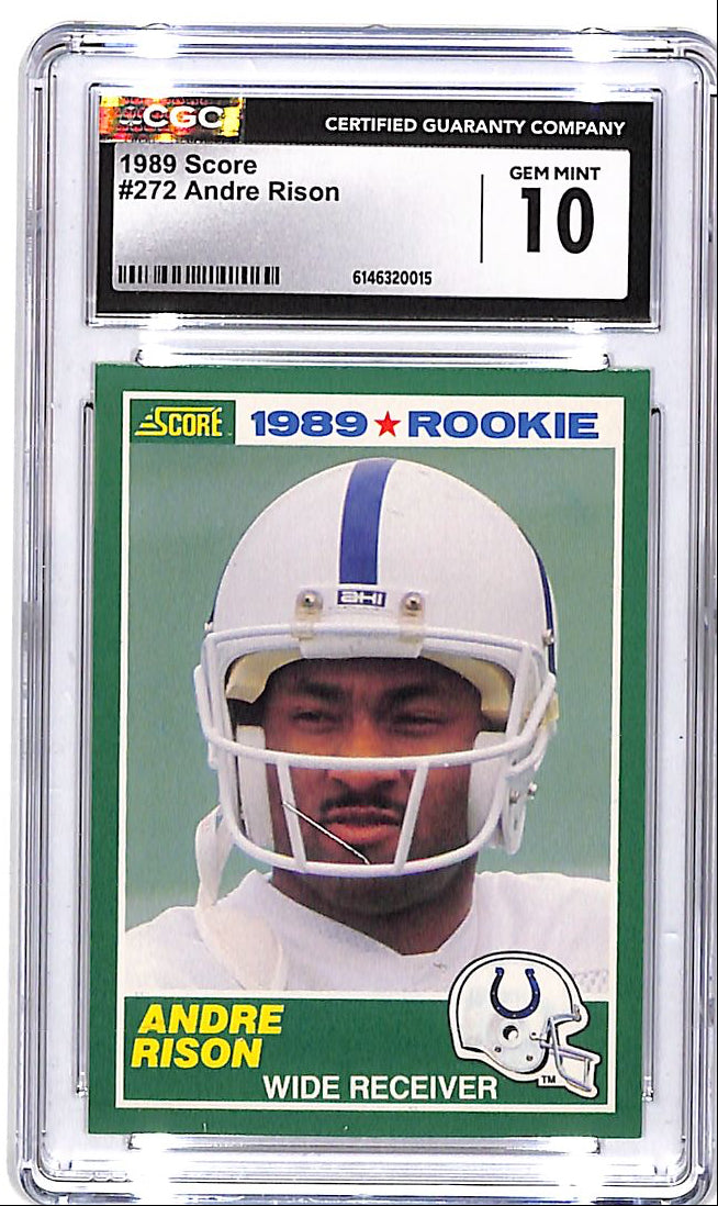 1989 Score Andre Rison Rookie RC #272 CGC 10 Colts