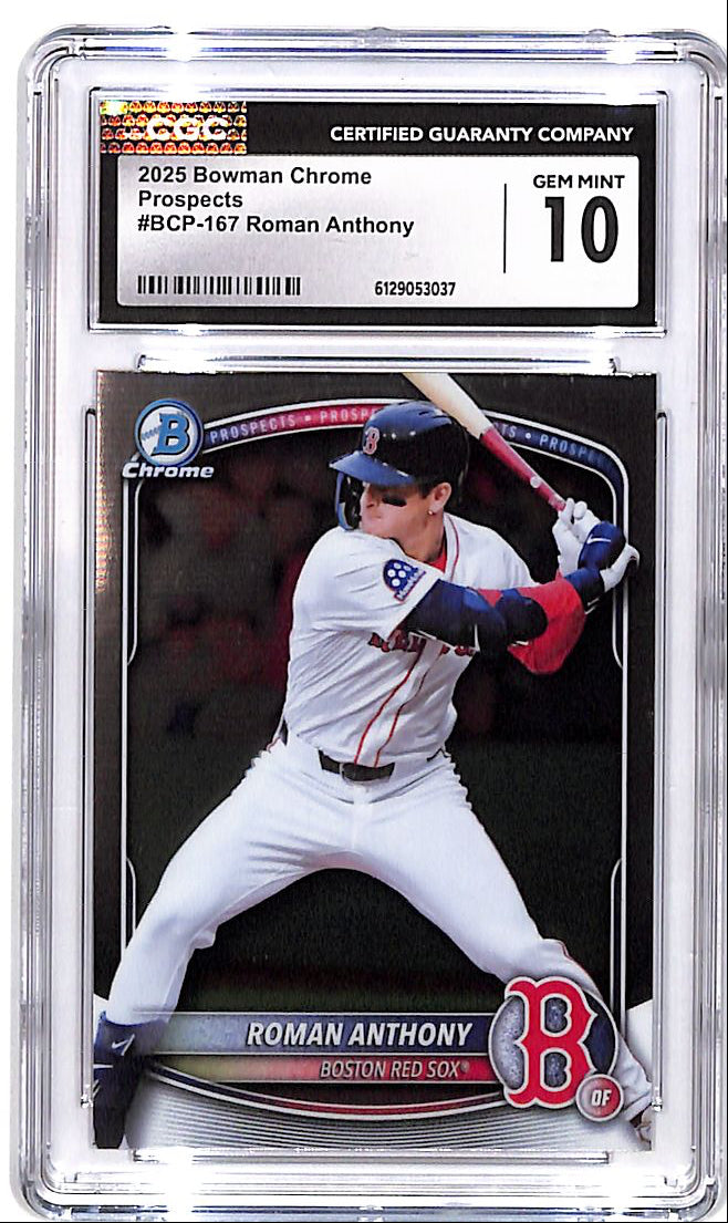 2025 Bowman Chrome Roman Anthony Prospect Rookie R CGC 10 Red Sox