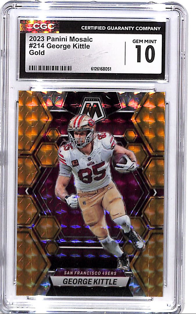 2023 Mosaic George Kittle Gold /10 CGC 10 49ers