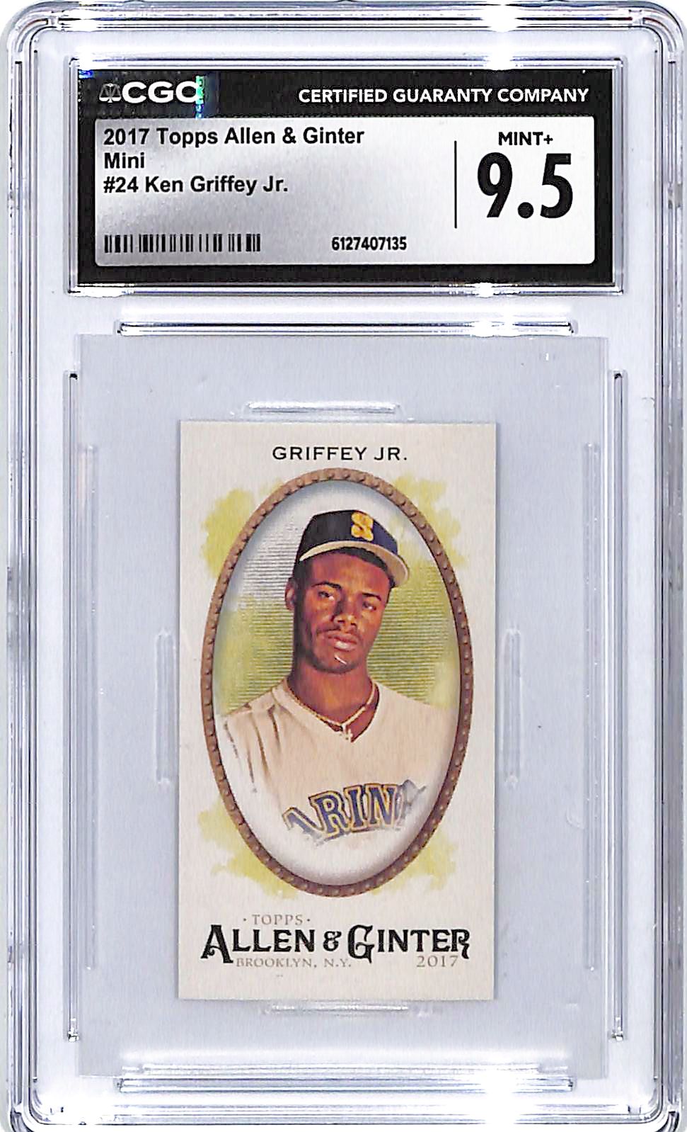 2017 Topps Allen and Ginter Ken Griffey Jr Mini #24 CGC 9.5 Mariners