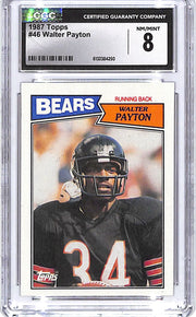 1987 Topps Walter Payton #46 CGC 8 Bears