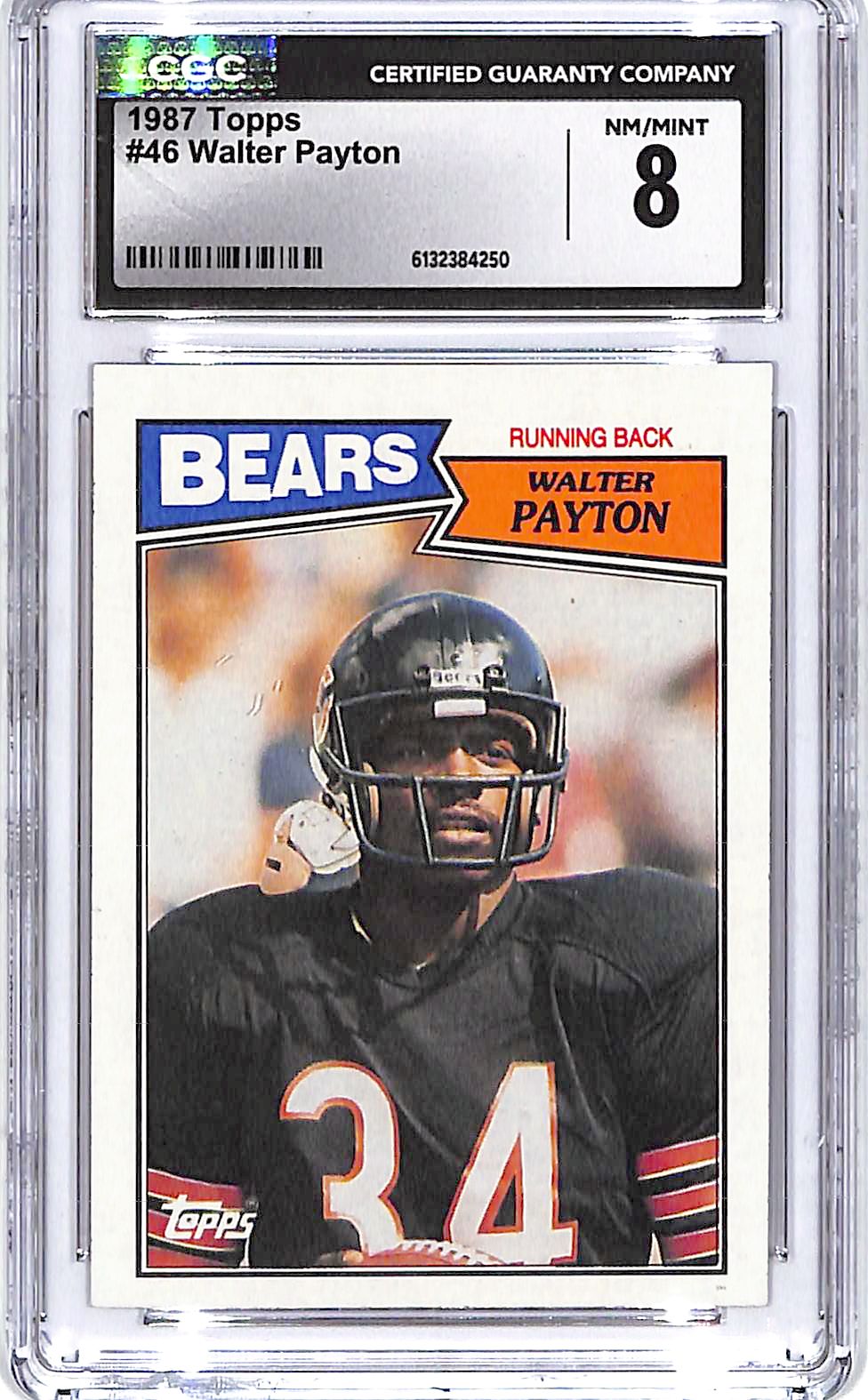 1987 Topps Walter Payton #46 CGC 8 Bears
