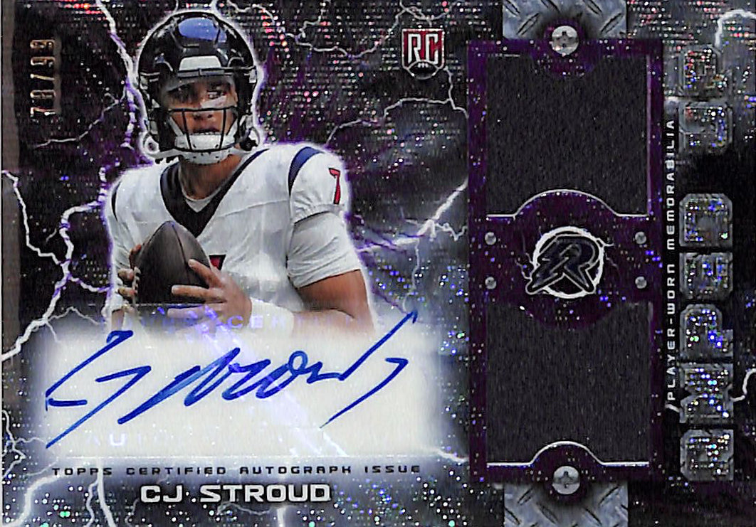 2023 Topps Composite CJ Stroud Resurgence Auto Autograph Rookie RC Patch Jersey /99