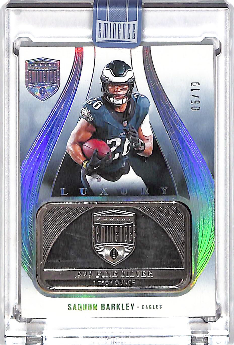 2024 Eminence Saquon Barkley Luxury Silver Bar /10 Eagles