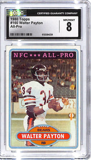 1980 Topps Walter Payton All Pro #160 CGC 8 Bears