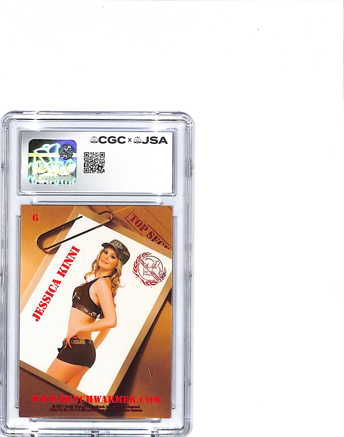 2011 Bench Warmer Limited Jessica Kinni Boot Camp Auto Autograph CGC Authentic
