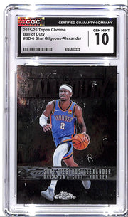 2025-26 Topps Chrome Shai Gilgeous-Alexander Ball of Duty CGC 10 Thunder