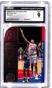 1994-95 SP Championship Grant Hill Die Cut Rookie RC CGC 9 Pistons