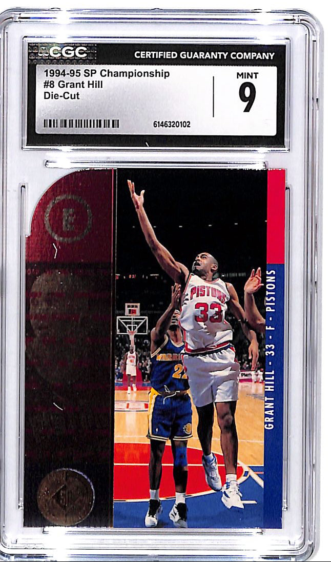 1994-95 SP Championship Grant Hill Die Cut Rookie RC CGC 9 Pistons