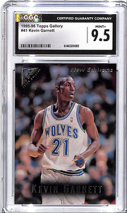 1995-96 Topps Gallery Kevin Garnett Rookie RC New Edition CGC 9.5 Timberwolves
