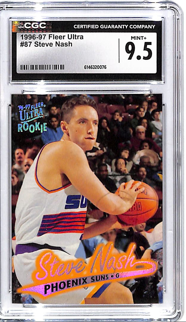 1996-97 Fleer Ultra Steve Nash Rookie RC #87 CGC 9.5 Suns