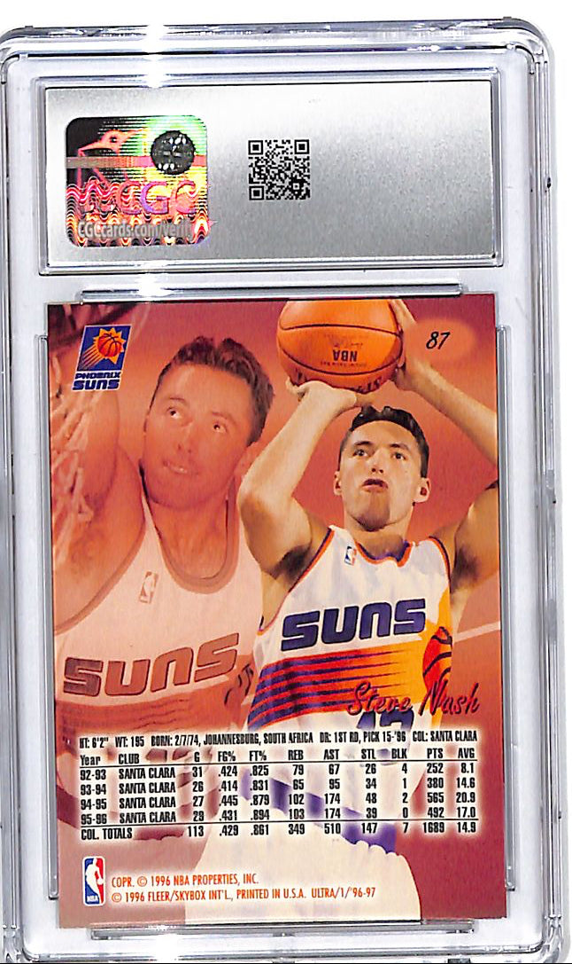 1996-97 Fleer Ultra Steve Nash Rookie RC #87 CGC 9.5 Suns