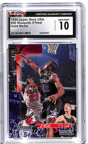 1994 Upper Deck USA Shaquille O'Neal Gold Medal CGC 10