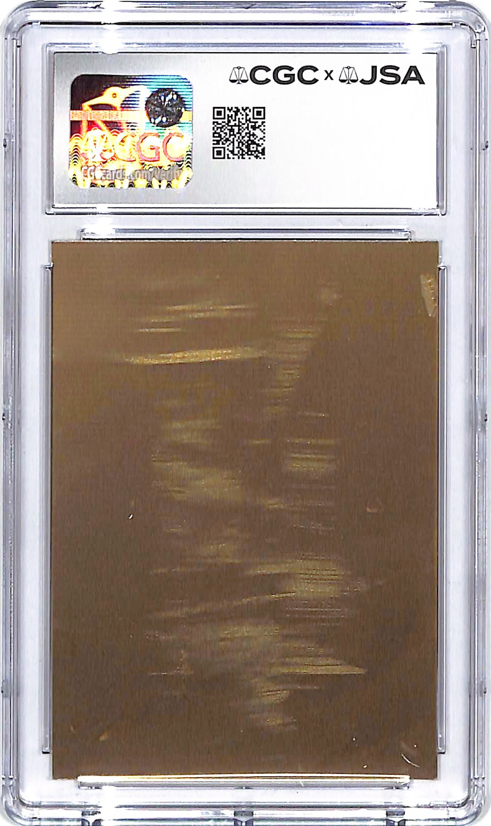 1981-89 Hall of Fame Metallic Plaque Cards Monte Irvin Auto Autograph CGC Authentic