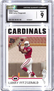 2004 Topps Larry Fitzgerald Rookie RC #360 CGC 9 Cardinals