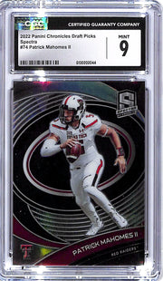 2022 Chronicles Draft Picks Patrick mahomet Spectra #74 CGC 9