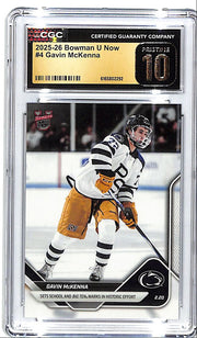 2025-26 Bowman U Now Gavin McKenna Rookie RC #4 CGC 10 Pristine Penn State