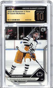 2025-26 Bowman U Now Gavin McKenna Rookie RC #4 CGC 10 Pristine Penn State