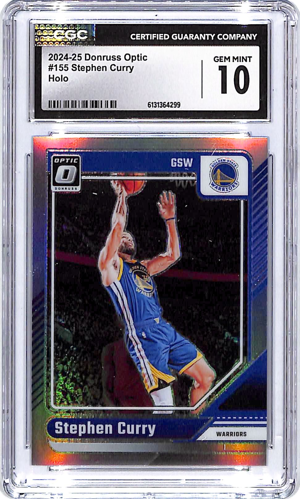 2024-25 Donruss Optic Stephen Curry Holo #155 CGC 10 Warriors