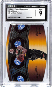 2024-25 Revolution LeBron James Ring Bearers #2 CGC 9 Lakers