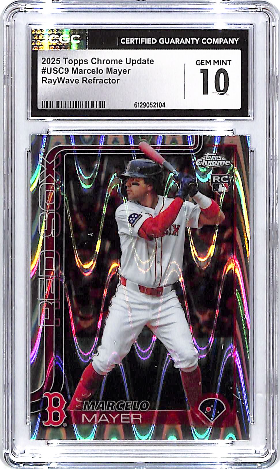 2025 Topps Chrome Update Marcelo Mayer Rookie RC RayWave Refractor CGC 10