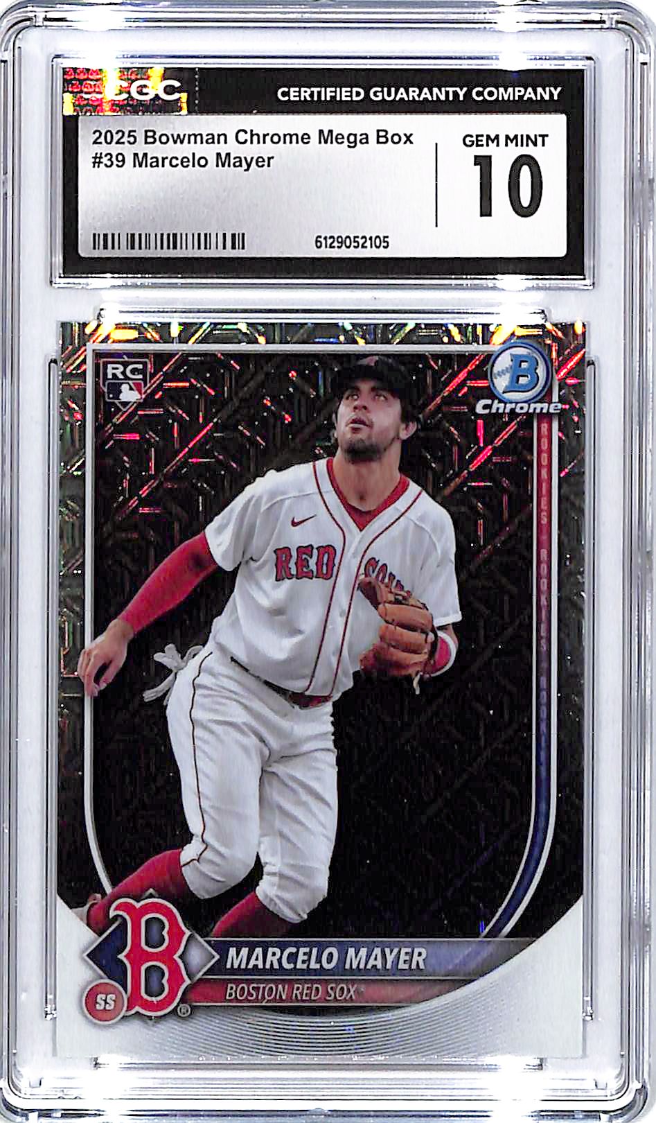 2025 Bowman Chrome Marcelo Mayer Mega Box Mojo Rookie RC Refractor CGC 10