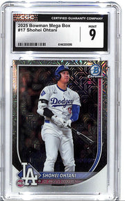 2025 Bowman Chrome Shohei Ohtani Mega Box Mojo Refractor CGC 9 Dodgers