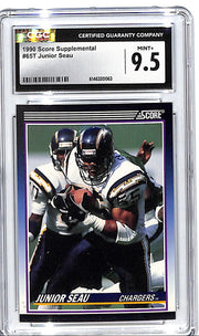 1990 Score Supplemental Junior Seau Rookie RC CGC 9.5 Chargers