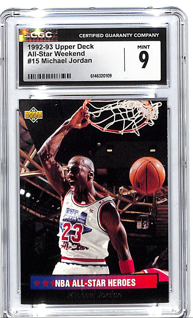1992-93 Upper Deck Michael Jordan All Star Weekend #15 CGC 9 Bulls